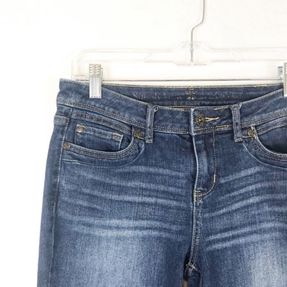 Simply Vera Vera Wang Size 4 Dark Wash Flare Jeans Generous Fit - Picture 4 of 6